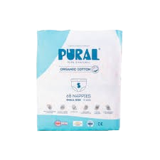 حفاظات قطن عضويةبيورال  3-6 كجم 68 ح